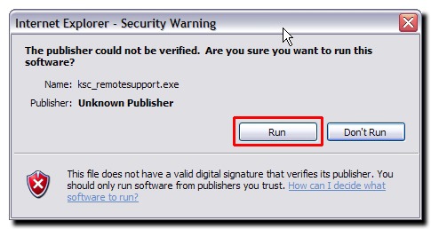 Internet Explorer - Security Warning Message